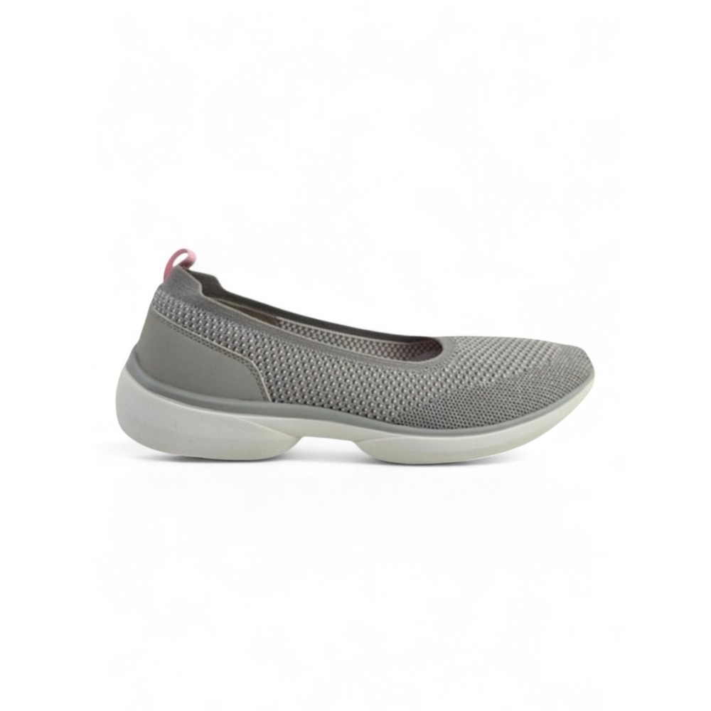 Vionic Women's Kallie Orthotic Arch Support Knit Slip On Sneakers Grey 9.5